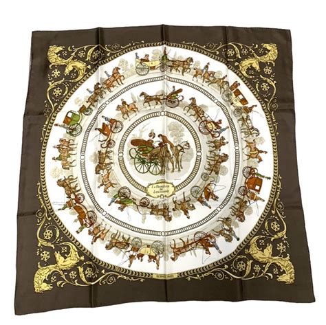 hermes sjaal le promenade de longchamp catawiki|HERMES LA PROMENADE DE LONGCHAMPS SILK SCARF .